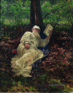 森の中のレフ・トルストイ 1891年 イリヤ・レーピン Oil Paintings